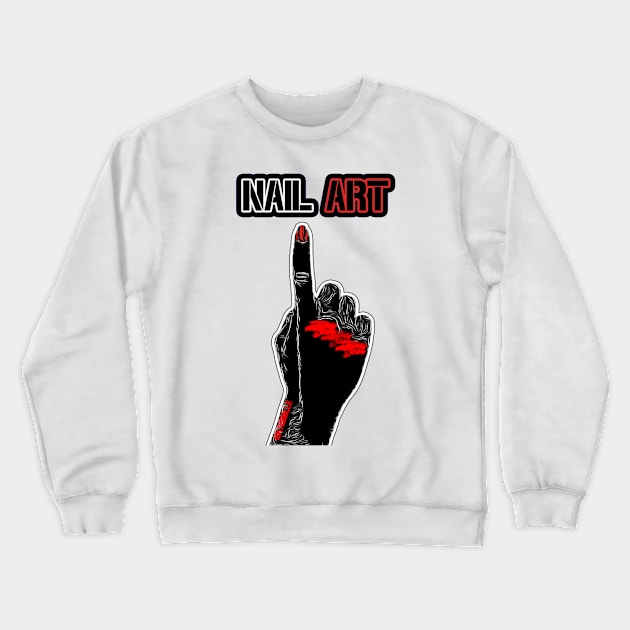 Nail Art Crewneck Sweatshirt by iskybibblle